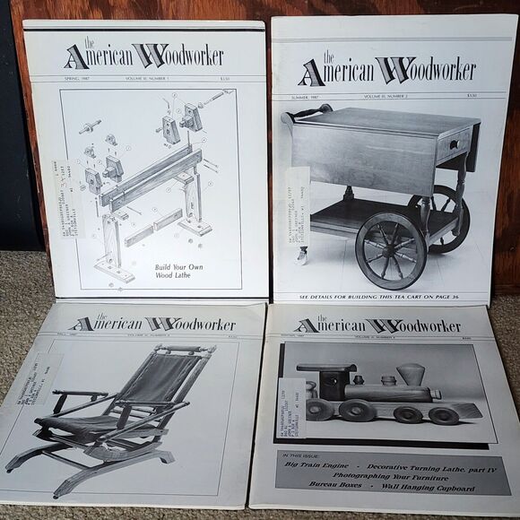 1987 The American Woodworker Magazines Woodworking Shop Full Year 4 - Picture 1 of 5